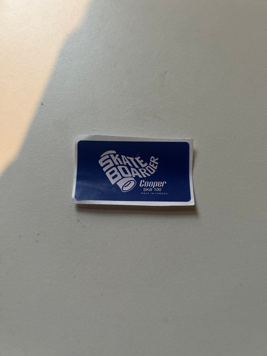 Blue skateboarder sticker