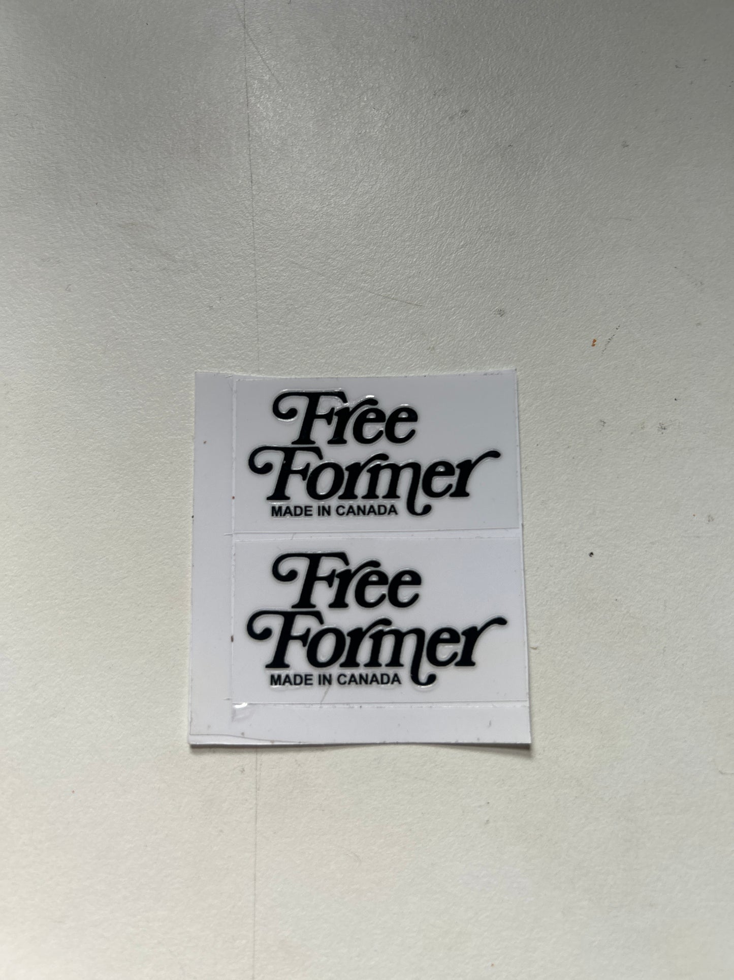 Clear background freeformer sticker