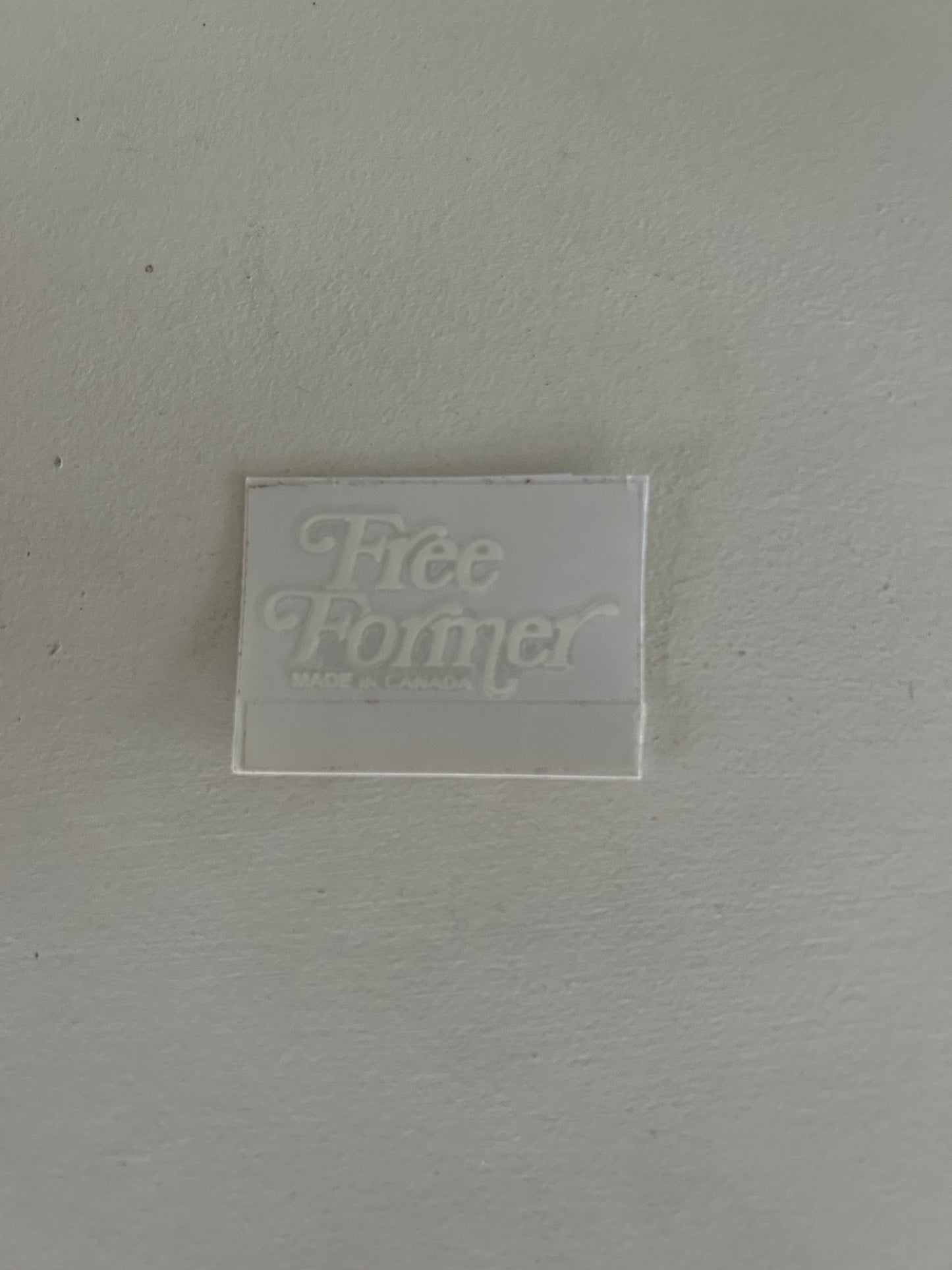 Clear background freeformer sticker